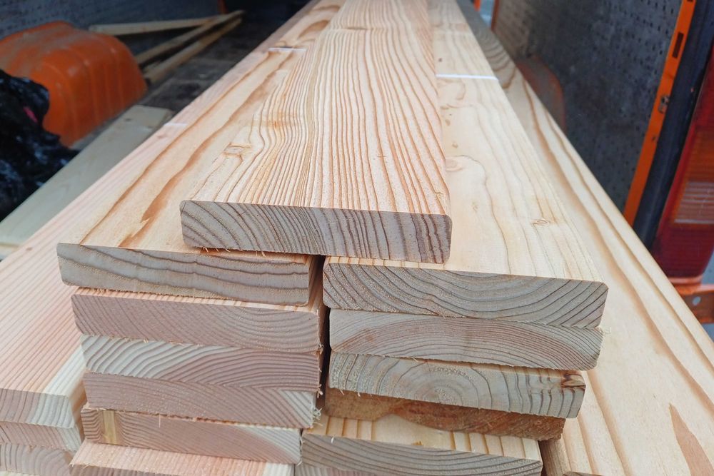 Deska tarasowa elewacyjna podłogowa heblowana szalówka półbal podbitka