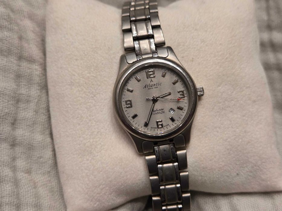 Damski Atlantic Seahunter 3035 Titanium Tytan BDB 28mm szafir