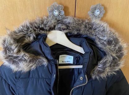Casaco Zara Kids com capuz - preto - Tamanho 10