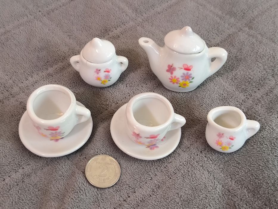 Набор детской посуды керамический чайный сервиз