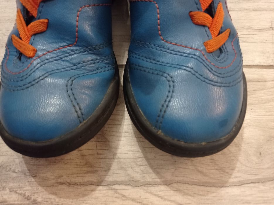 Шкіряні кросівки, кеди для хлопчика, Clarks, сині, 27,5 р.