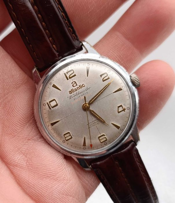 Stary zegarek Atlantic Worldmaster Super De Luxe, kolekcja, lata 50/60