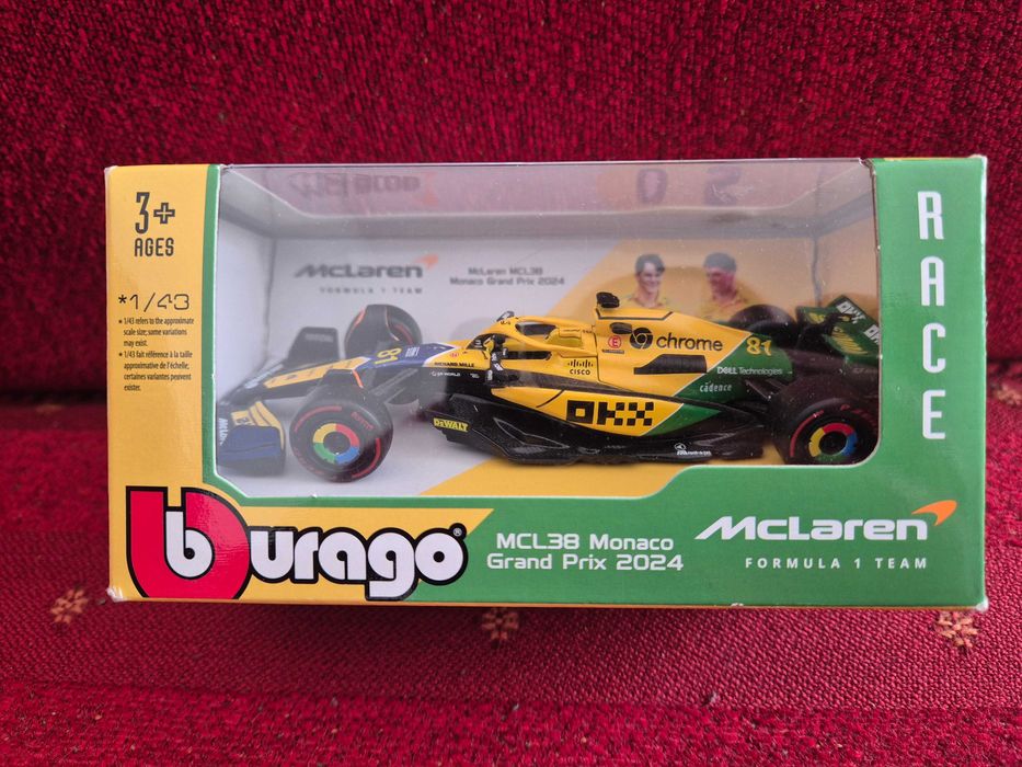 McLaren MCL38 Monaco Grand Prix 2024 1/43 (Burago)