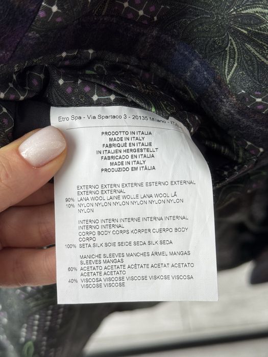 Итальянский шерстяной пиджак Etro