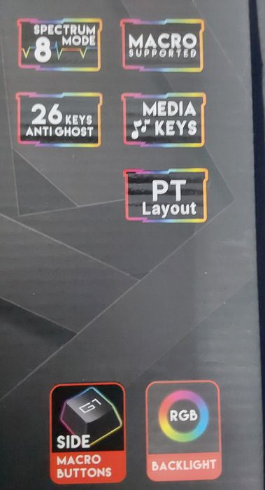 TECLADO GAMING KEYBOARD/BOOSTER K513.Altura ajustável Casa,Sala,Quarto