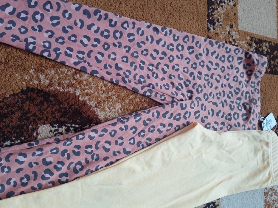 2x nowe legginsy dla dziewczynki rozmiar 116