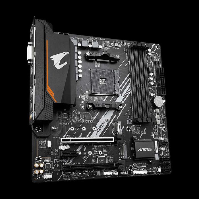 Gigabyte B550M Aorus, AMD Ryzen 5 5600, DDR4 32GB RGB, кулер комплект