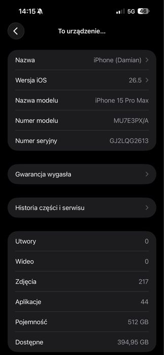 Iphone 15 Pro Max 512GB (OKAZJA)!!