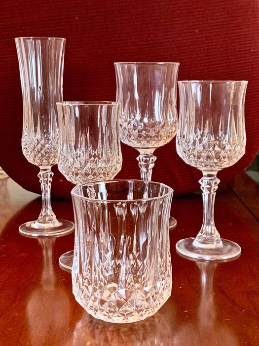 Serviço de Copos e Garrafas Cristal d'Arques