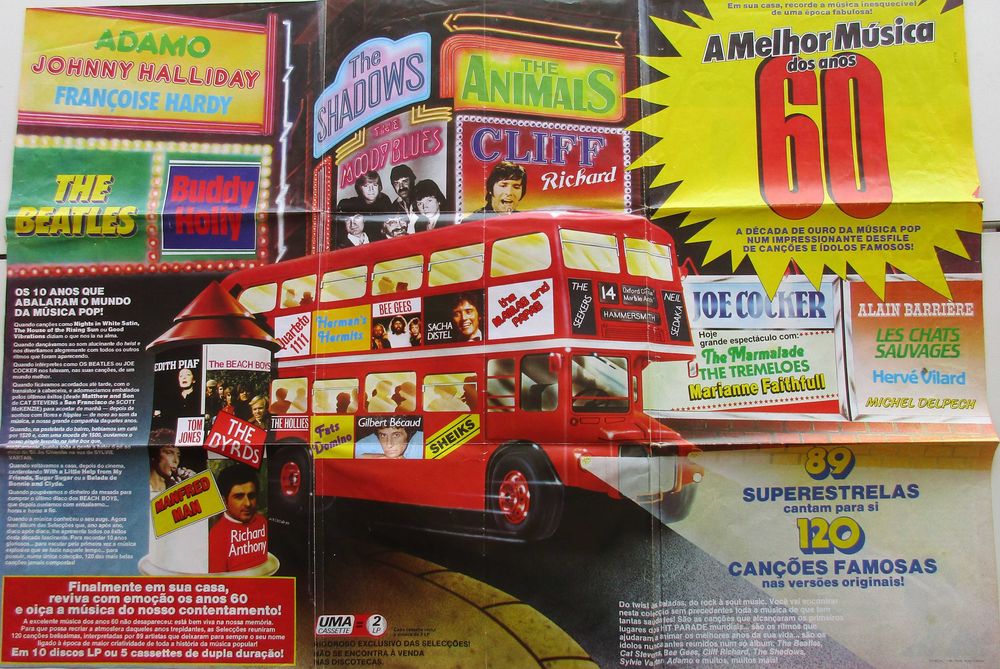 A Melhor Música dos Anos 60 - - - - - - Caixa com 10 X LP Póvoa De