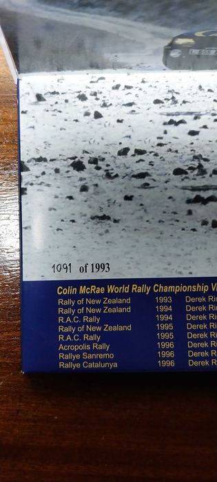 Trofeu - Subaru Impreza 555 - Colin McRae - Rally RAC 1993