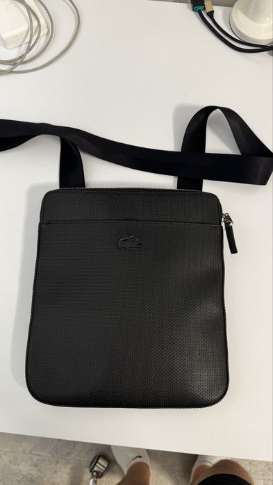 Cумка шкіряна Lacoste Chantaco чоловіча