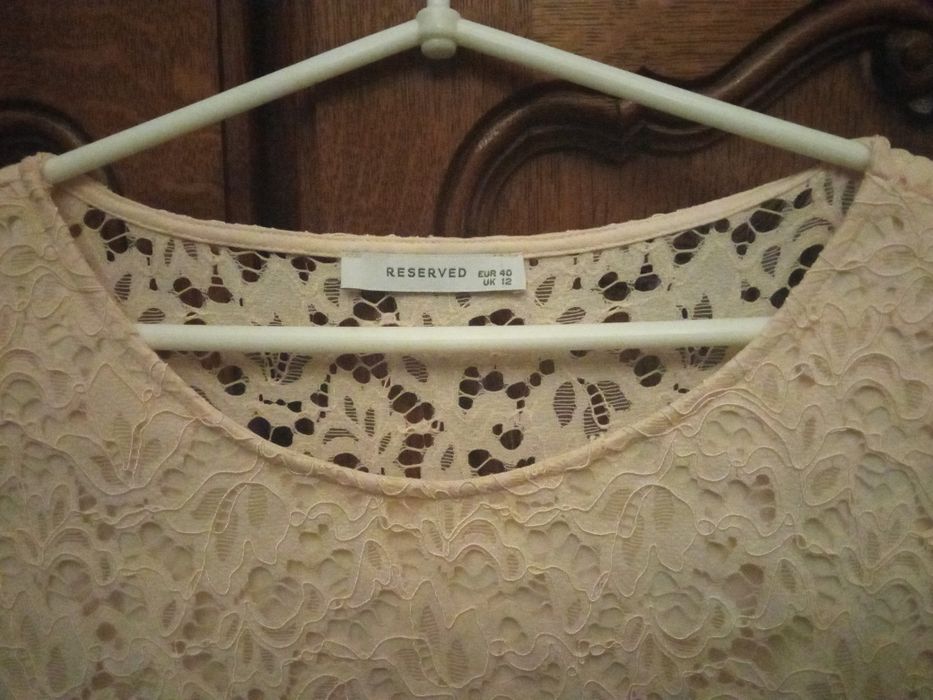 Sukienka ecru -koronka