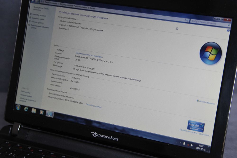 Packard Bell ZA3 mały laptop stan idealny