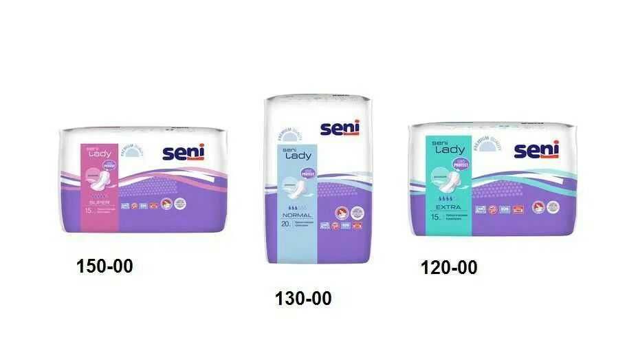 cалфетки серветки+seni lady ledi extra 15 шт.пачка прокладки