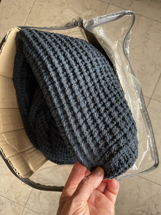 Forra para sofás 2mt /2,20mt - favo visco-elástico cor azul escuro