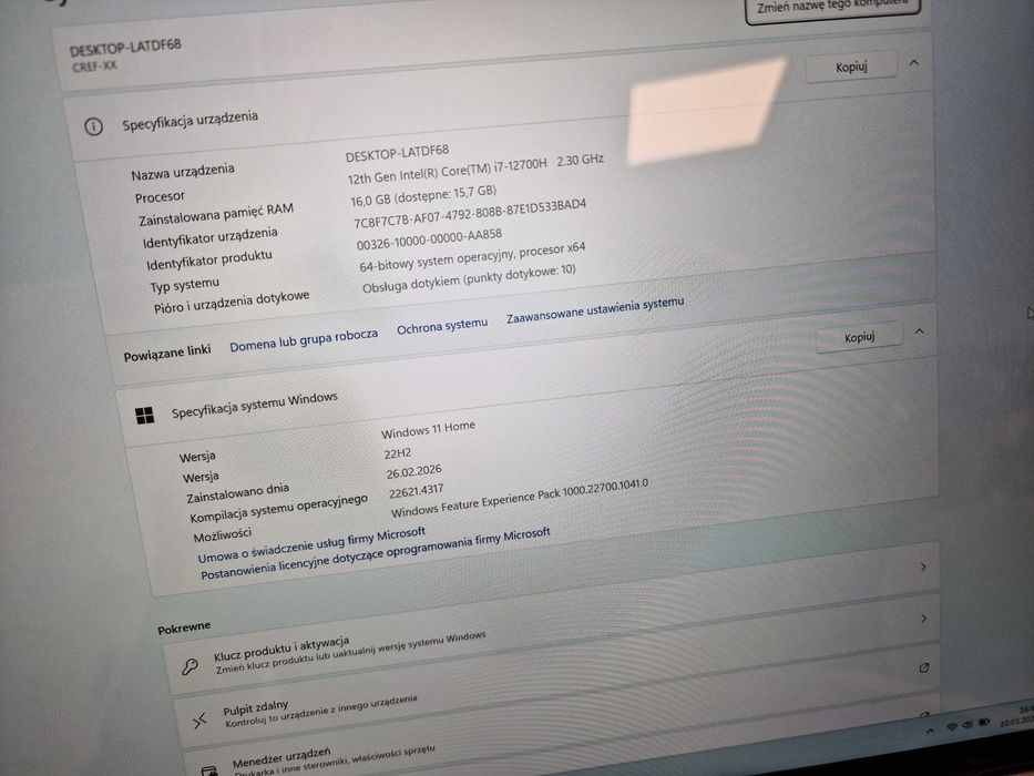 Huawei Matebook 16s/ i7-12700H/ 16GB/ 1TB/ Iris Xe/ W11/ GW do 3.04.27