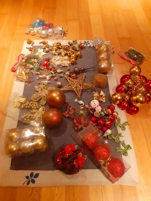 Grande lote decoração de natal bolas,  lacos, anjos, sinos etc...s
