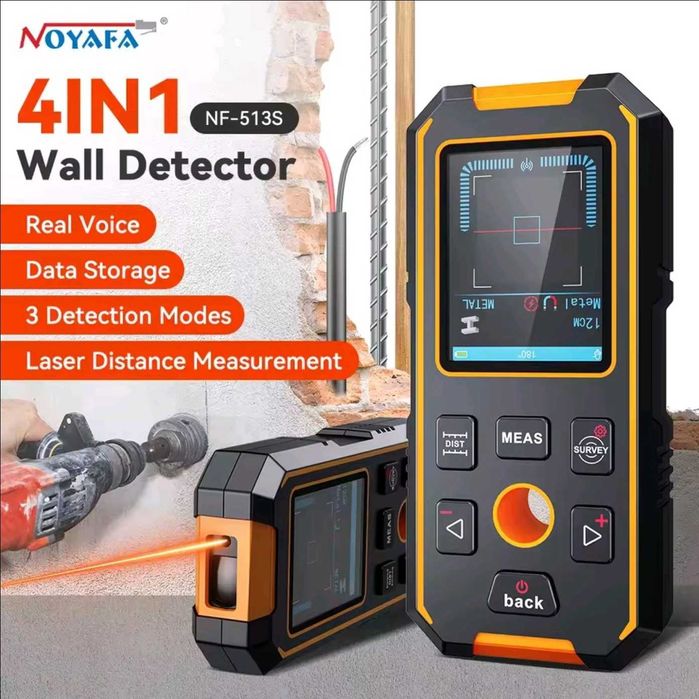 NOYAFA NF-513S ręczny wykrywacz metali dalmierz poziomica