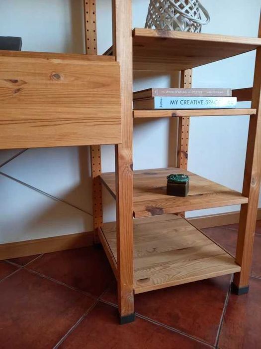 Peças Ikea, Gama Ivar 50 cm, madeira pinho natural