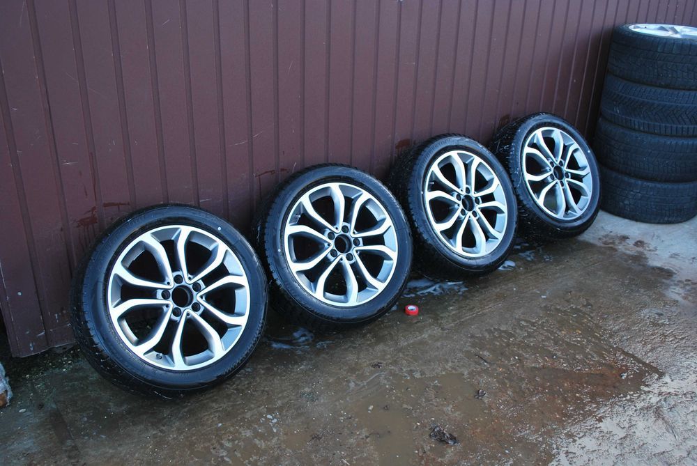 Koła 225 50 R17 5x112 Alufelgi + opony zima Mercedes C E TPMS ET48,5