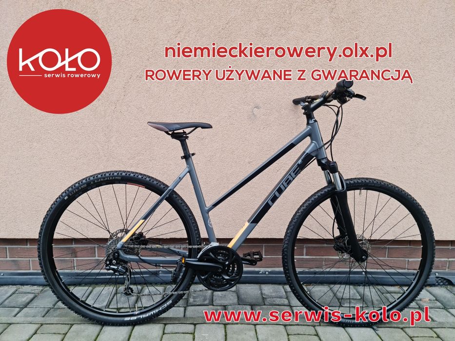 Rower damski crossowy CUBE koła 28 SHIMANO deore aluminium RABAT