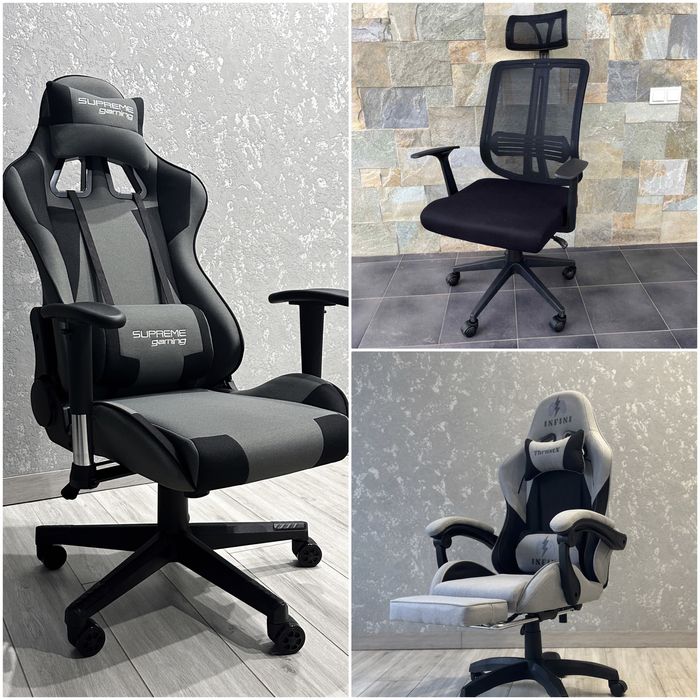Геймерское кресло Компьютерное кресло спортивное Комп'ютерне ТКАНЕВІ