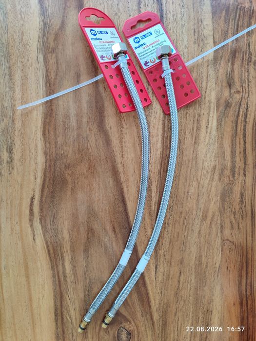 Wężyki do baterii 3/8" M8 40 cm