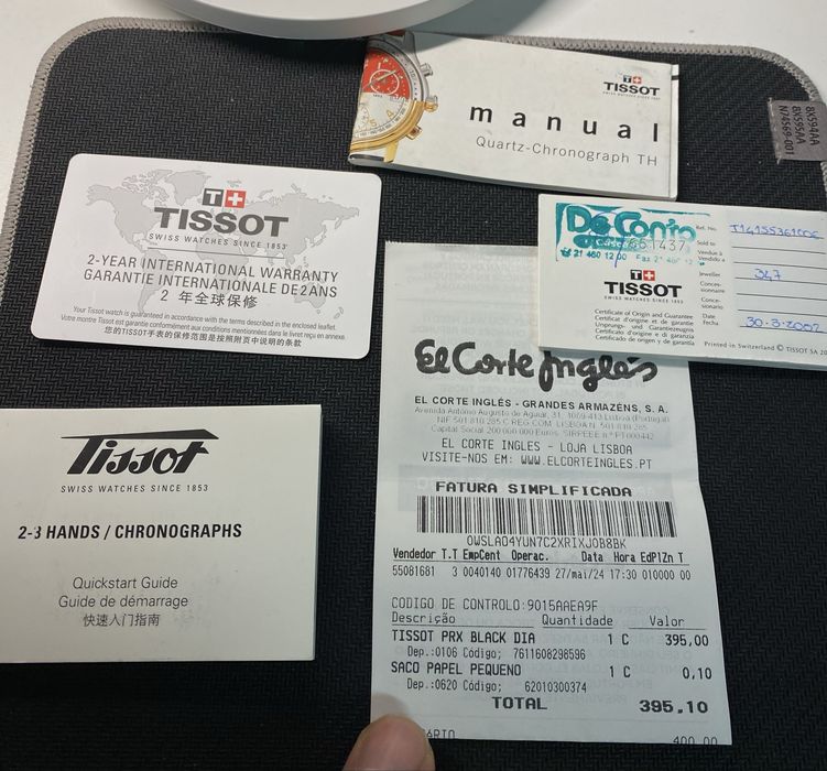 Relogios Tissot e outros