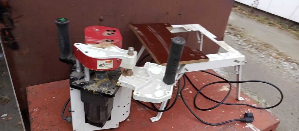 OKLEJARKA okleiniarka ręczna do krawędzi płyt MOBILNA + STOLIK