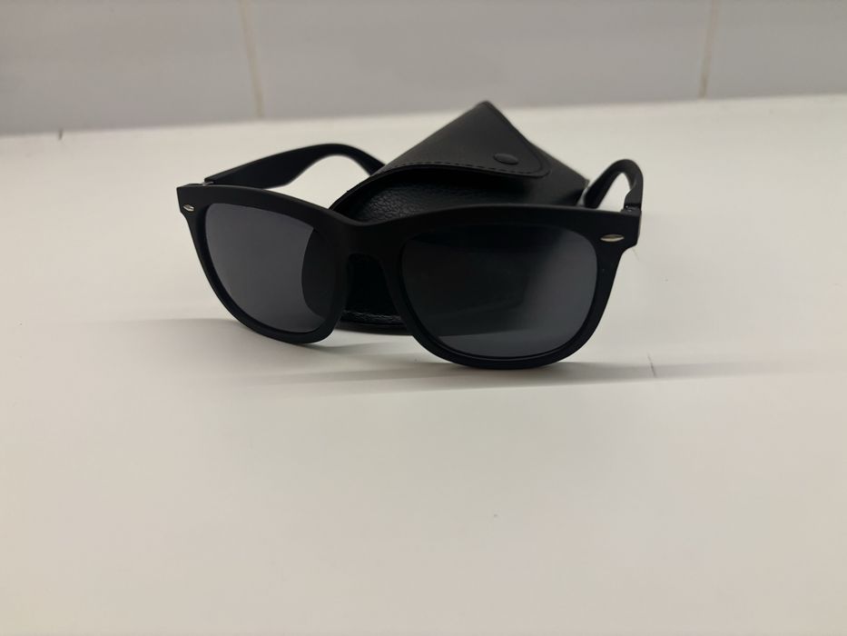 Okulary przeciwsłoneczne new rb plus skórzane etui 100% UV