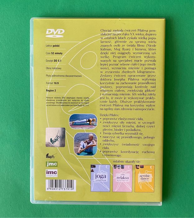 Płyta DVD "Pilates. Moc ćwiczeń" polski lektor!