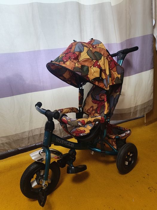 Дитячий велосипед триколісний з батьківською ручкою  Tilly Trike