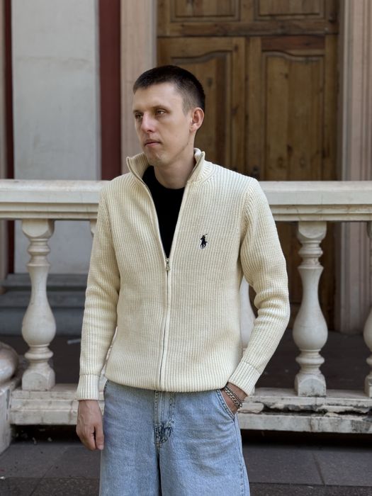 ‼️ ХІТ 2026 ‼️ Кардиган Поло Ральф Лорен вязаный мужской  Мужской кардиган Polo Ralph Lauren черный Свитер Поло вязка Кофта на молнии Поло Ральф