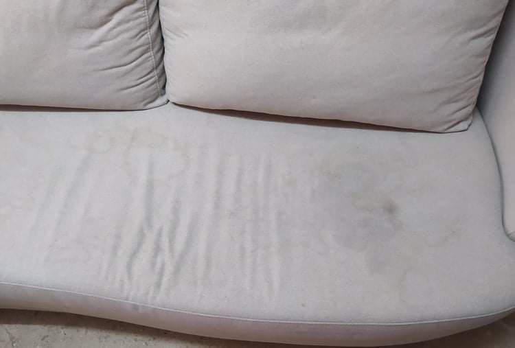 Chaise longue cinza forrada