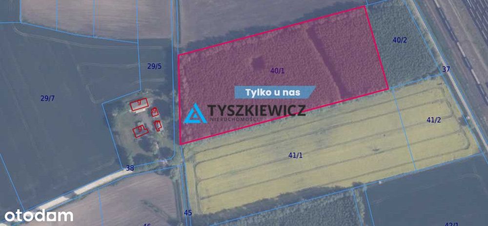 Działka przemysłowa produkcyjna składowa bocznica