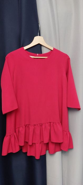 Tunika różowa  z falbanką
