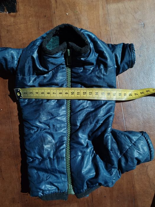 Комбінезон на синтепоні для маленького цуценя малих порід