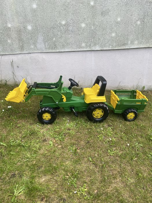 NOWY Jeździk ROLLY TOYS Traktor z łyżką i przyczepą