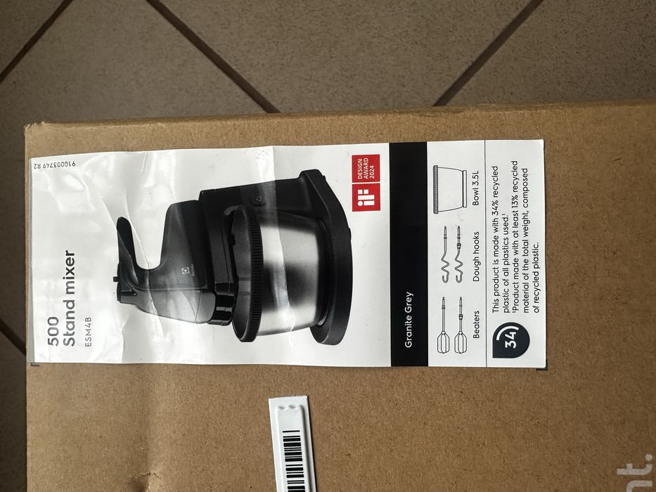 Mikser ręczny z misa Electrolux ESM4B 500W Czarny