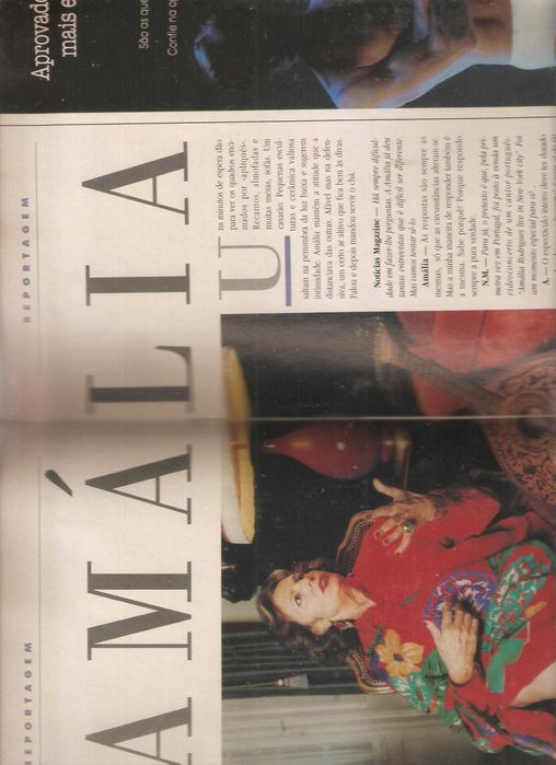Amália Rodrigues 1992 reportagem e entrevista