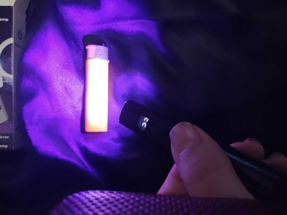 Ультрафиолетовый фонарь 365nm на аккумуляторе с таймером