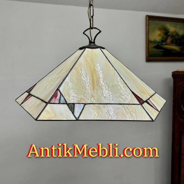 Люстра в стилі Тіффані світильник підвісний вітраж 7602