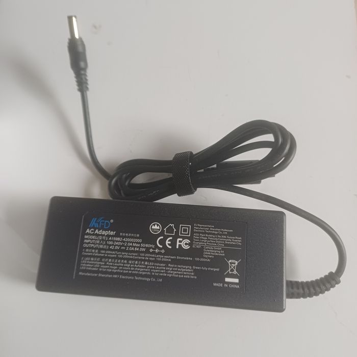 Зарядний пристрій для електросамоката/велосипеда  42V 2A (84W)