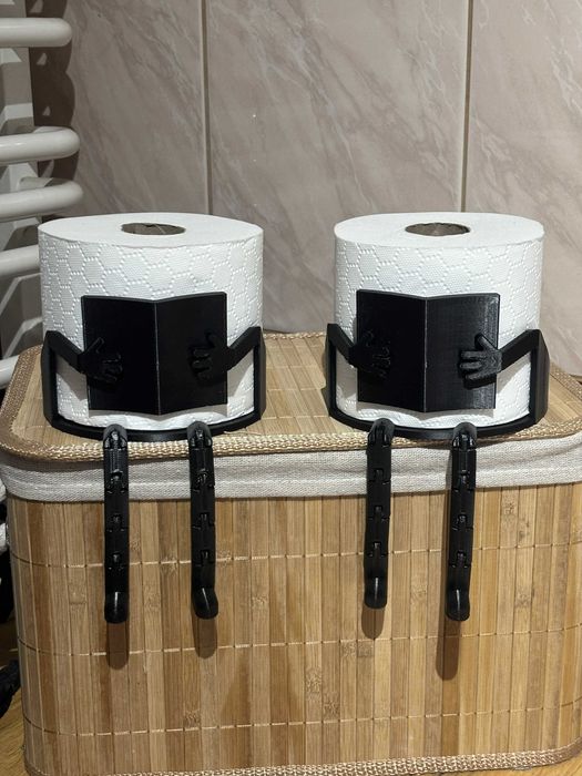 Śmieszny Stojak na Papier Toaletowy Figurka Z Nóżkami uchwyt na papier