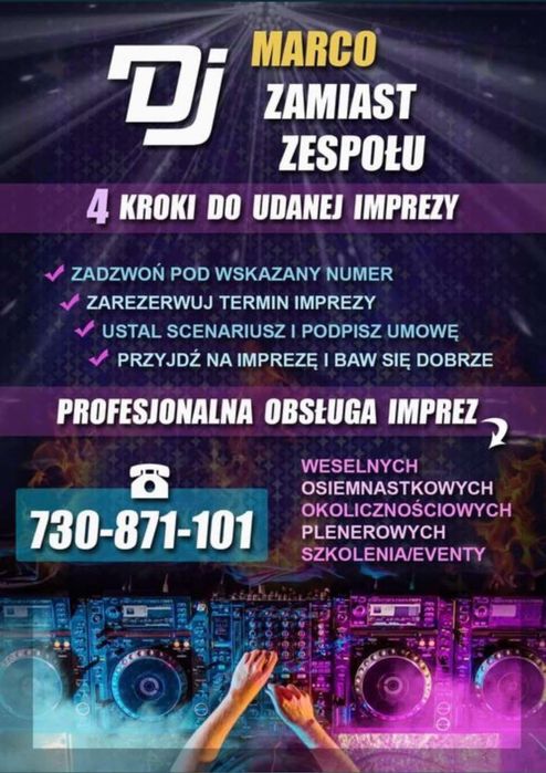 DJ na osiemnastki, wesela, urodziny i inne imprezy okolicznosciowe