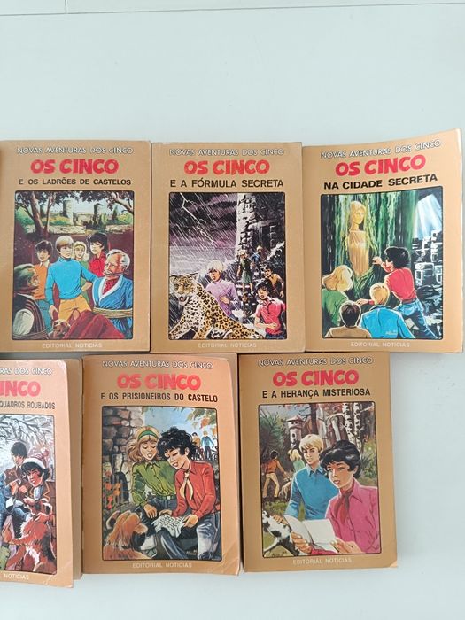 Conjunto de livros Os Cinco vintage