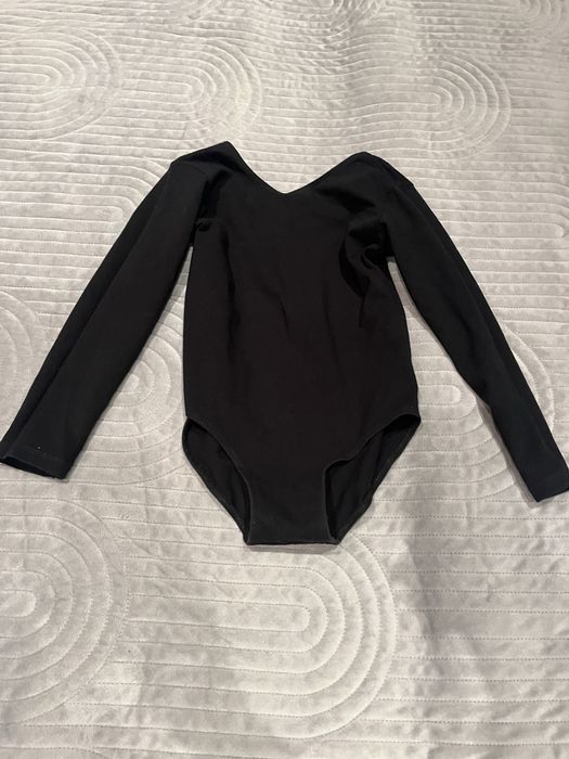 Czarne body bawełniane dziewczęce r.128