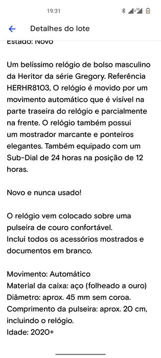Relogio Heritor Automatic