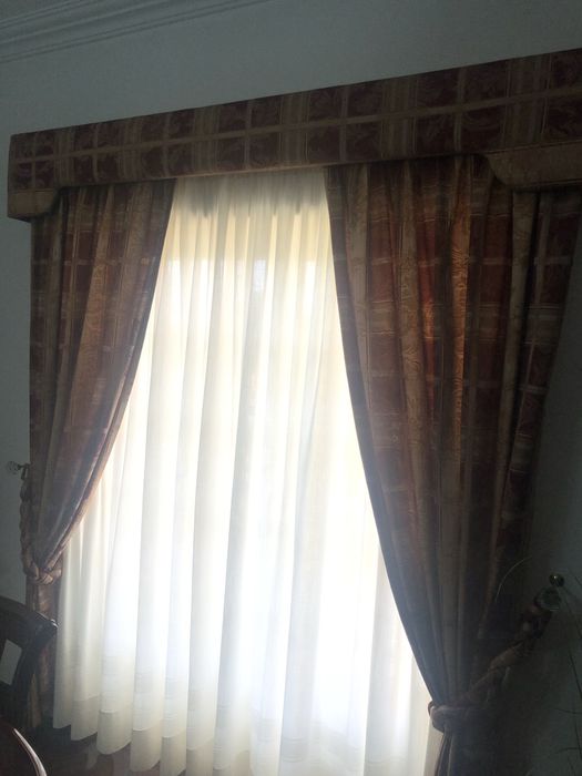 Cortinados + Colcha quarto